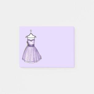 Lila Vintages Prom Kleid Fashionisti posten Post-it Klebezettel