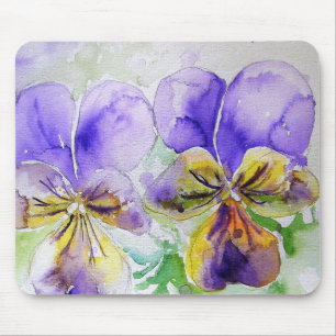 Lila Viola Floral Blume Computermäuse Mat Pad Mousepad