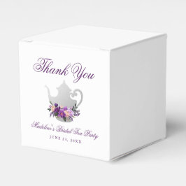 Lila Violet Tee Party Brautparty Geschenkschachtel