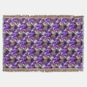 Lila, Violet und Mauve Iris Abstrakt Decke