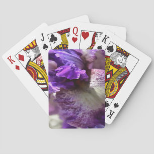 Lila, Violet und Mauve Iris Abstrakt Spielkarten