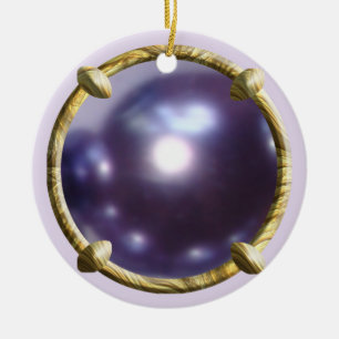 Lila, Violetperdesign Keramik Ornament