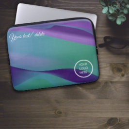 Lila Violett-Minimalistin mit Logo Electronics Bag Laptopschutzhülle