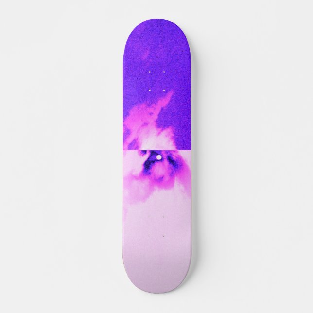 Lila violette Himmelswolke  Skateboard (Vorne)