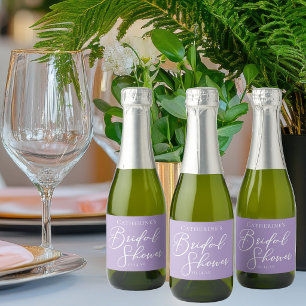 Lila Violette Hochzeitsdusche-Party Personalisiert