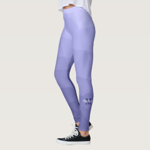 Lila violette Maschenöffnung Monogram Leggings