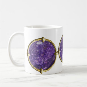 Lila, violetter Edelstein Tasse