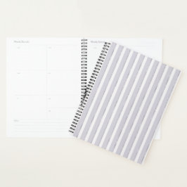 Lila Violetter Funkelnde Glitter Streifen Planer