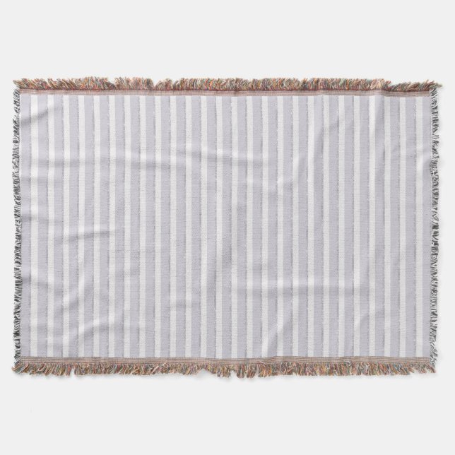 Lila Violetter Funkelnde Glitzer Streifen   Decke (Vorderseite)