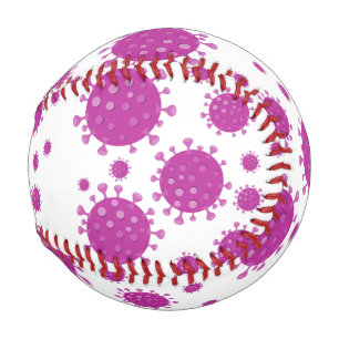 Lila Viruspartikel Baseball