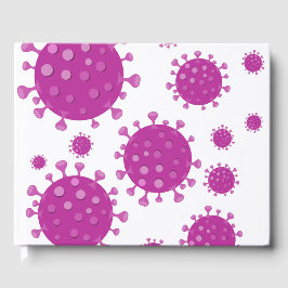 Lila Viruspartikel Gästebuch