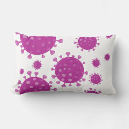 Lila Viruspartikel Lendenkissen