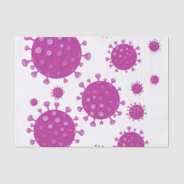 Lila Viruspartikel Seidenpapier