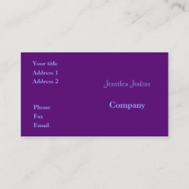 Lila Visitenkarte
