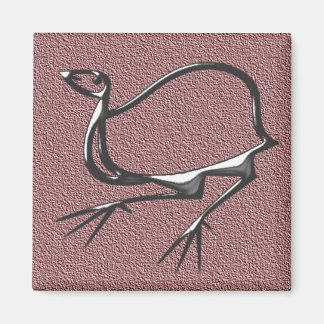 Lila Vogel Magnet