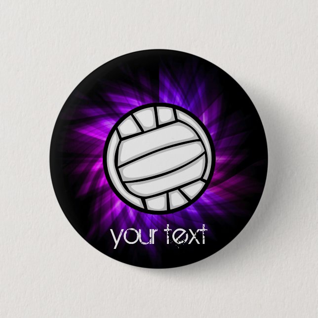 Lila Volleyball Button (Vorderseite)