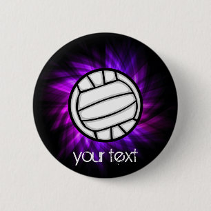Lila Volleyball Button