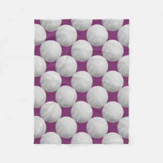 Lila Volleyball-Fleece-Decke Fleecedecke