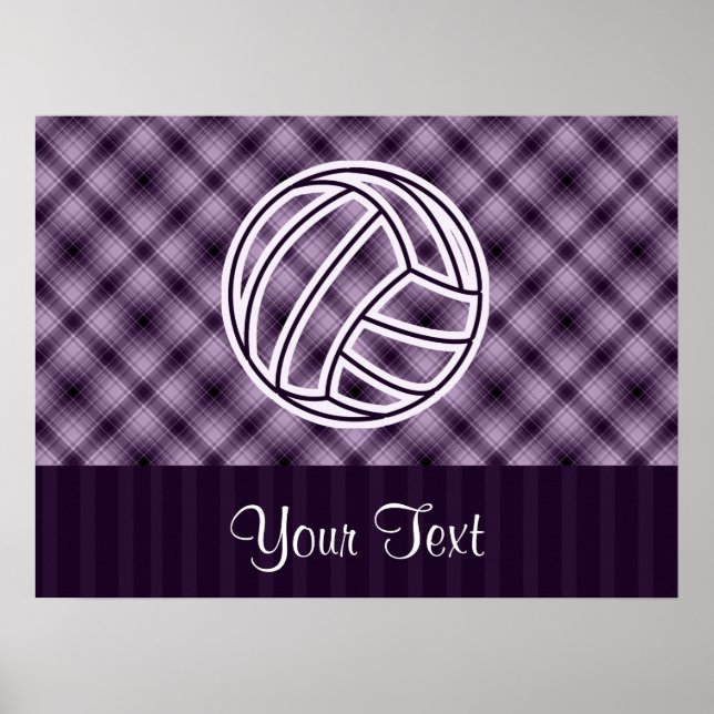 Lila Volleyball Poster (Vorne)