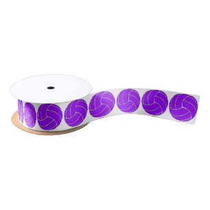 Lila Volleyball Ribbon Satinband