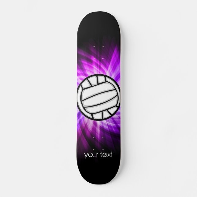 Lila Volleyball Skateboard (Vorderseite)