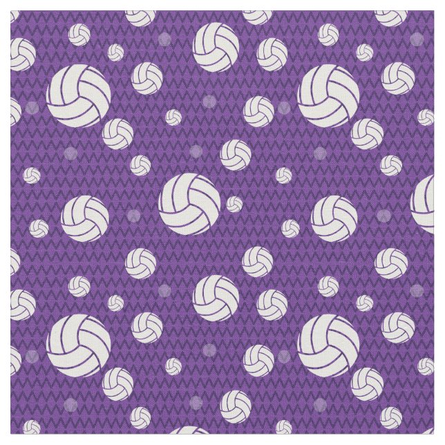 Lila Volleyball Zickzack Gemustert Stoff (Nahaufnahme)