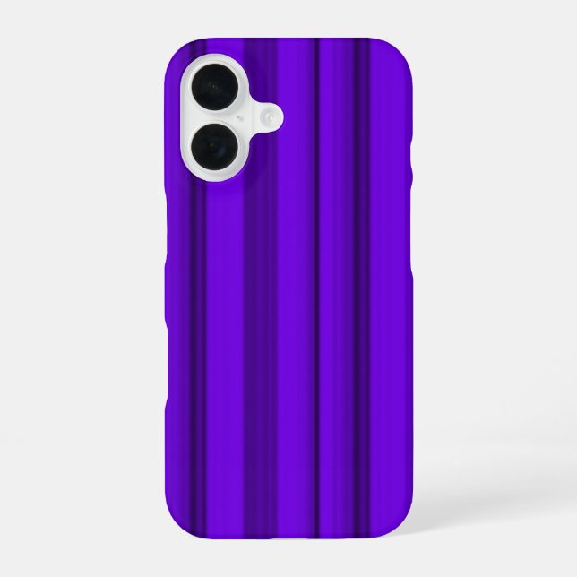 Lila Vorhang iPhone 16 Hülle (Rückseite)