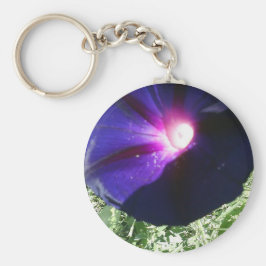 Lila Vormittagsruhm Blume Schlüsselkette Schlüsselanhänger