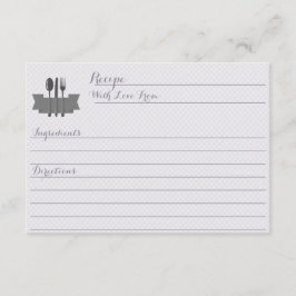 Lila Vorrat der Kochkarte Brautparty Rezept