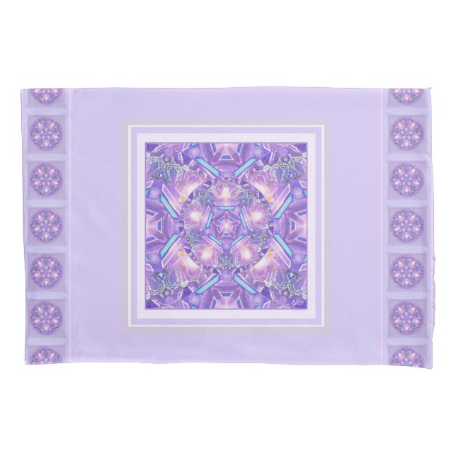 Lila W1-Abdeckung Kissenbezug (Vorderseite)