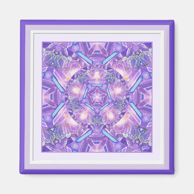 Lila W1 Magnet (Vorne)