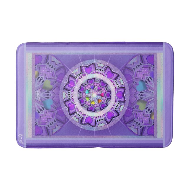 Lila W2 Badematte (Vorderseite)