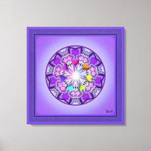 Lila W2 Leinwanddruck