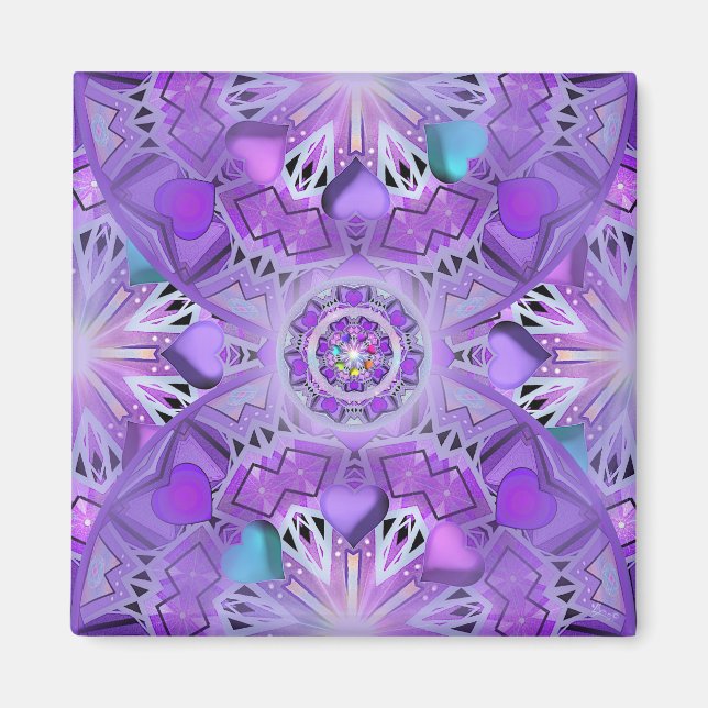 Lila W2 Magnet (Vorne)