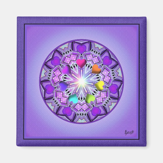 Lila W2 Magnet (Vorne)