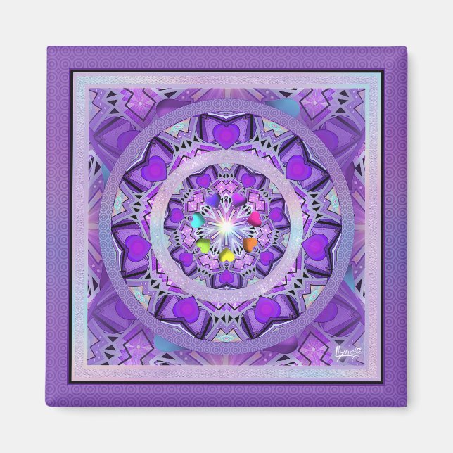 Lila W2 Magnet (Vorne)