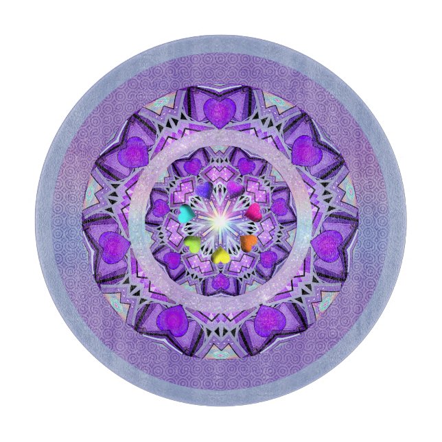 Lila W2 Schneidebrett (Vorderseite)