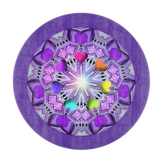 Lila W2 Schneidebrett (Vorderseite)