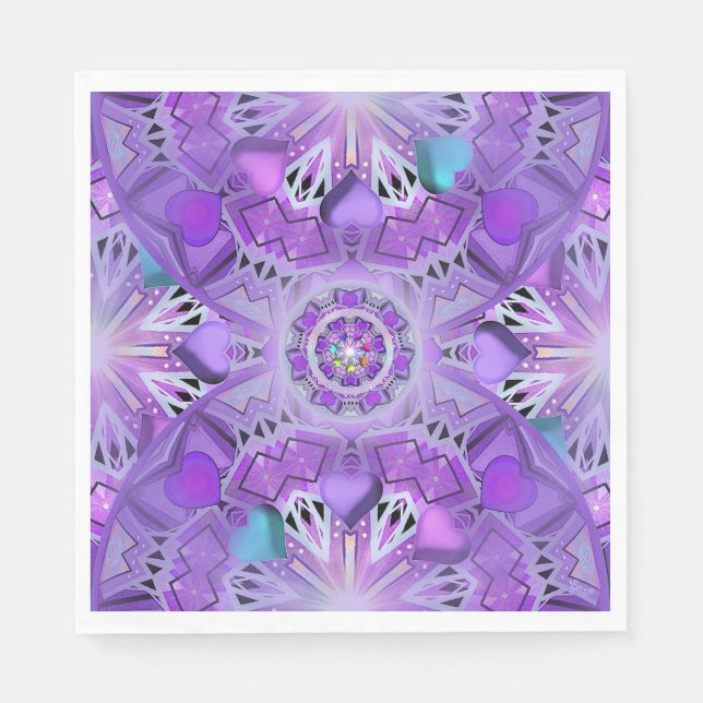 Lila W2 Serviette (Vorderseite)