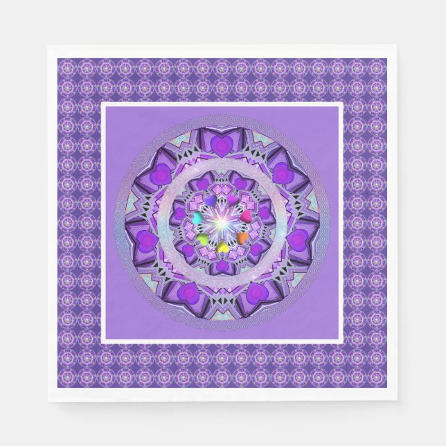 Lila W2 Serviette (Vorderseite)