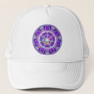 Lila W2 Truckerkappe