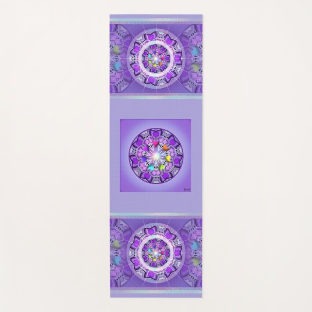 Lila W2 Yogamatte (Vorderseite)