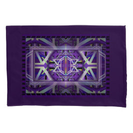 Lila W3-Abdeckung Kissenbezug