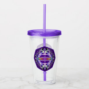 Lila W3 Acrylic Tumbler Acryltrinkbecher