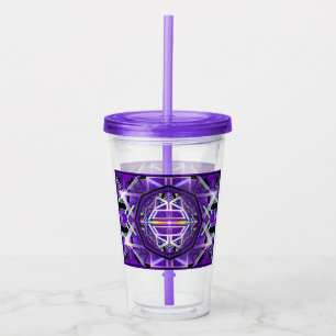 Lila W3 Acrylic Tumbler Acryltrinkbecher