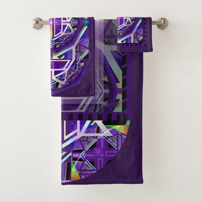 Lila W3 Badhandtuch Set (Insitu)