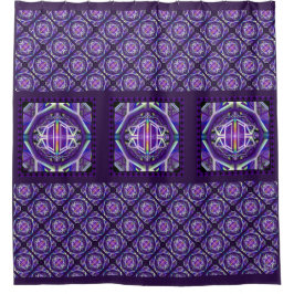 Lila W3 Duschvorhang