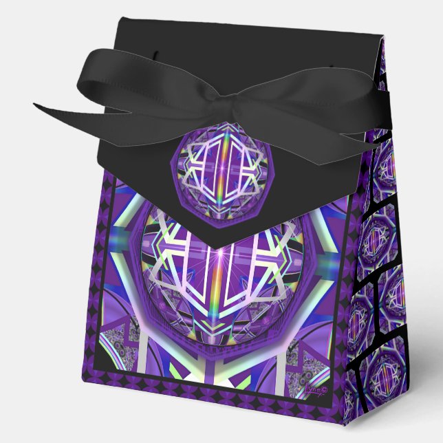 Lila W3 Geschenkschachtel (Vorderseite)