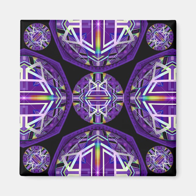 Lila W3 Magnet (Vorne)