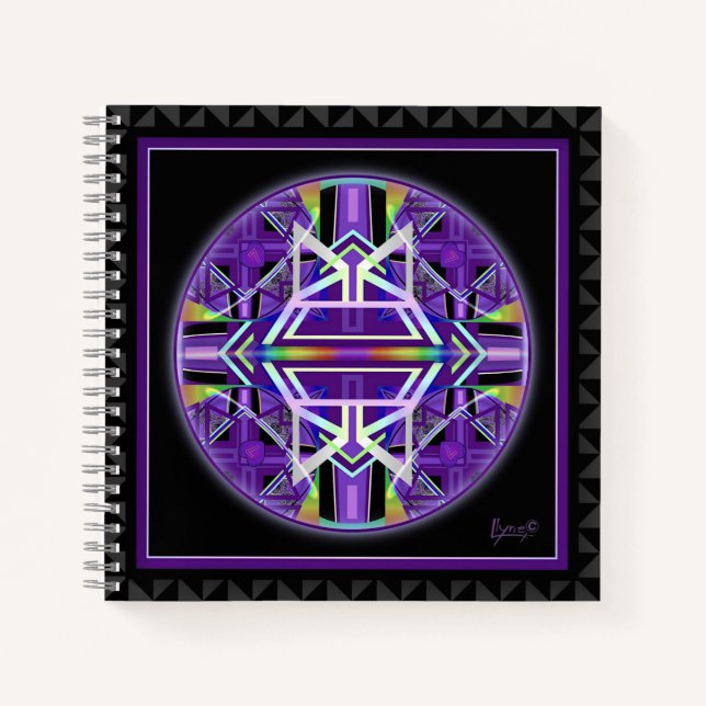 Lila W3-Notebook Notizbuch (Vorderseite)